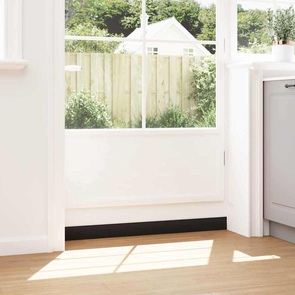 VidaXL Schroefbare Deurborstelafsluitingen 2 pcs Wit 100 cm