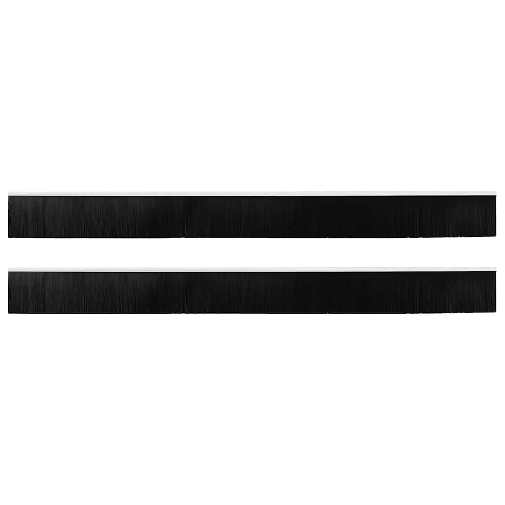 VidaXL Schroefbare Deurborstelafsluitingen 2 pcs Wit 100 cm