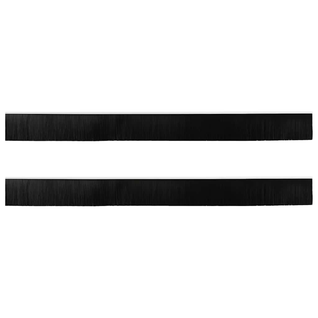 VidaXL Schroefbare Deurborstelafsluitingen 2 pcs Wit 100 cm