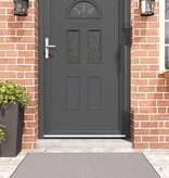 VidaXL Schroefbare Deurborstelafsluitingen 12 pcs Wit 100 cm