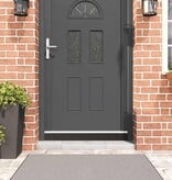 VidaXL Schroefbare Deurborstelafsluitingen 6 pcs Wit 100 cm