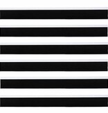 VidaXL Schroefbare Deurborstelafsluitingen 6 pcs Wit 100 cm