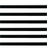 VidaXL Schroefbare Deurborstelafsluitingen 6 pcs Wit 100 cm