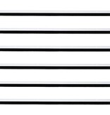 VidaXL Schroefbare Deurborstelafsluitingen 6 pcs Wit 100 cm