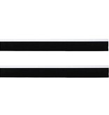 VidaXL Schroefbare Deurborstelafsluitingen 2 pcs Wit 100 cm