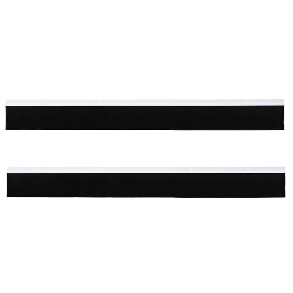 VidaXL Schroefbare Deurborstelafsluitingen 2 pcs Wit 100 cm