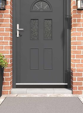 VidaXL Schroefbare Deurborstelafsluitingen 2 pcs Wit 100 cm