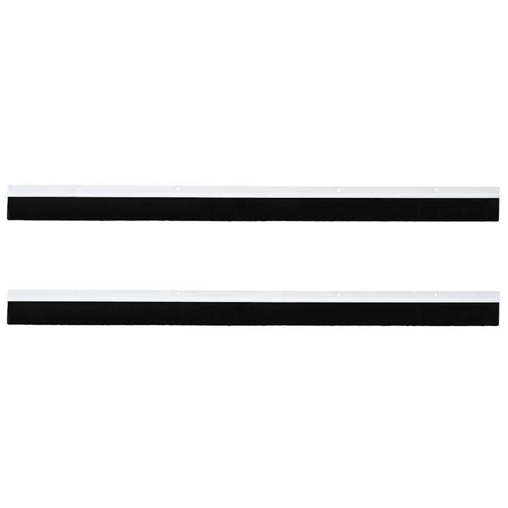 VidaXL Schroefbare Deurborstelafsluitingen 2 pcs Wit 100 cm