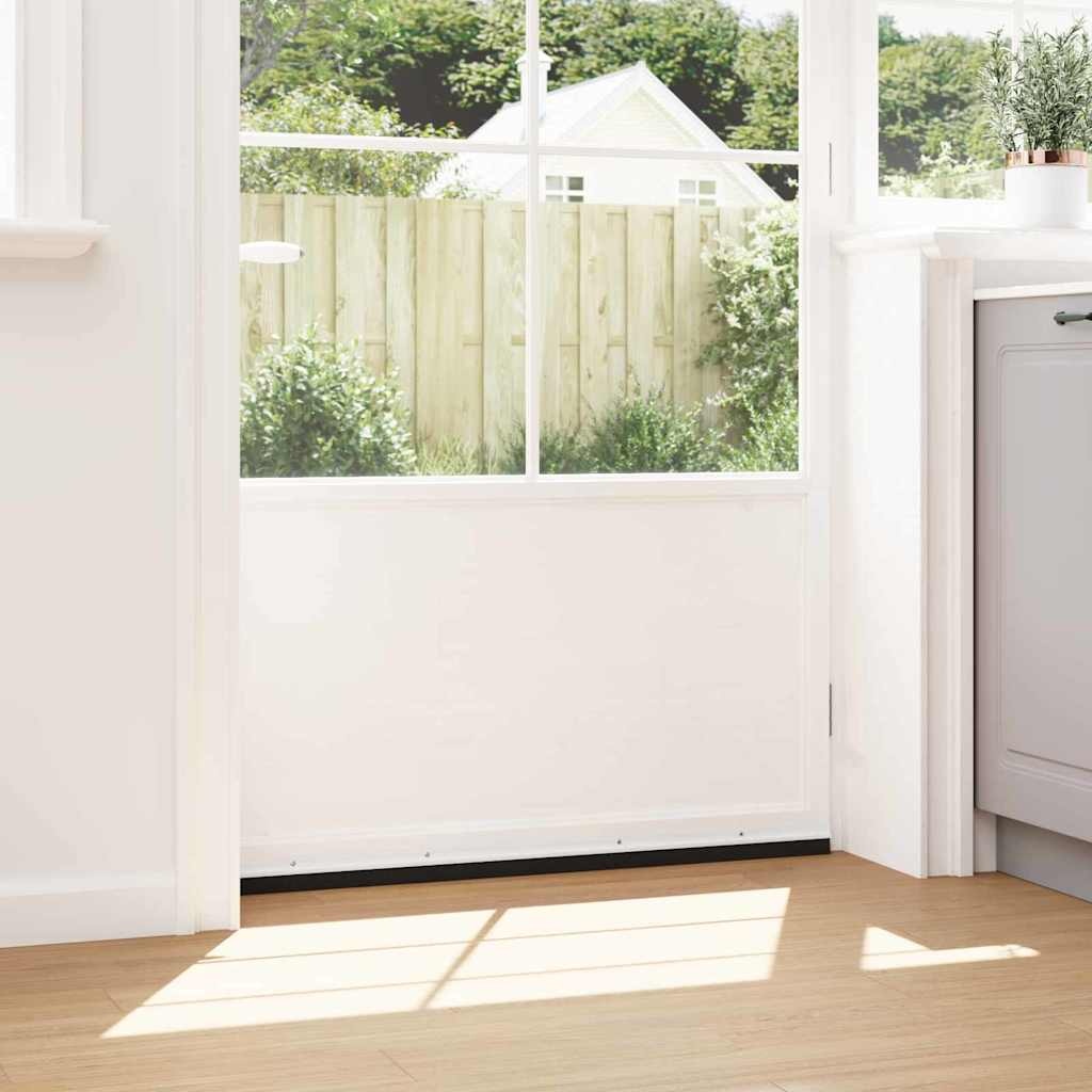 VidaXL Schroefbare Deurborstelafsluitingen 2 pcs Wit 100 cm