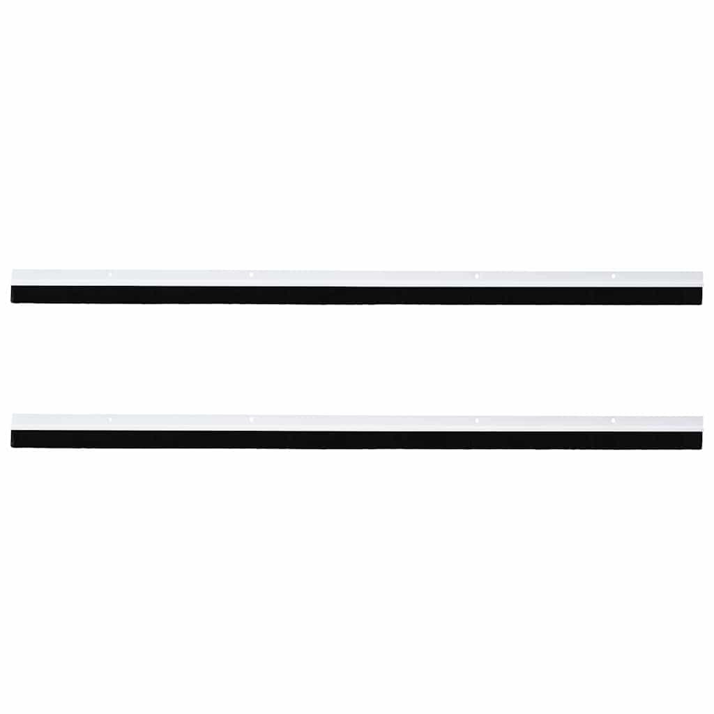 VidaXL Schroefbare Deurborstelafsluitingen 2 pcs Wit 100 cm