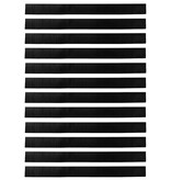 VidaXL Zelfklevende Deurborstels 12 pcs Wit 100 cm Aluminium Legering