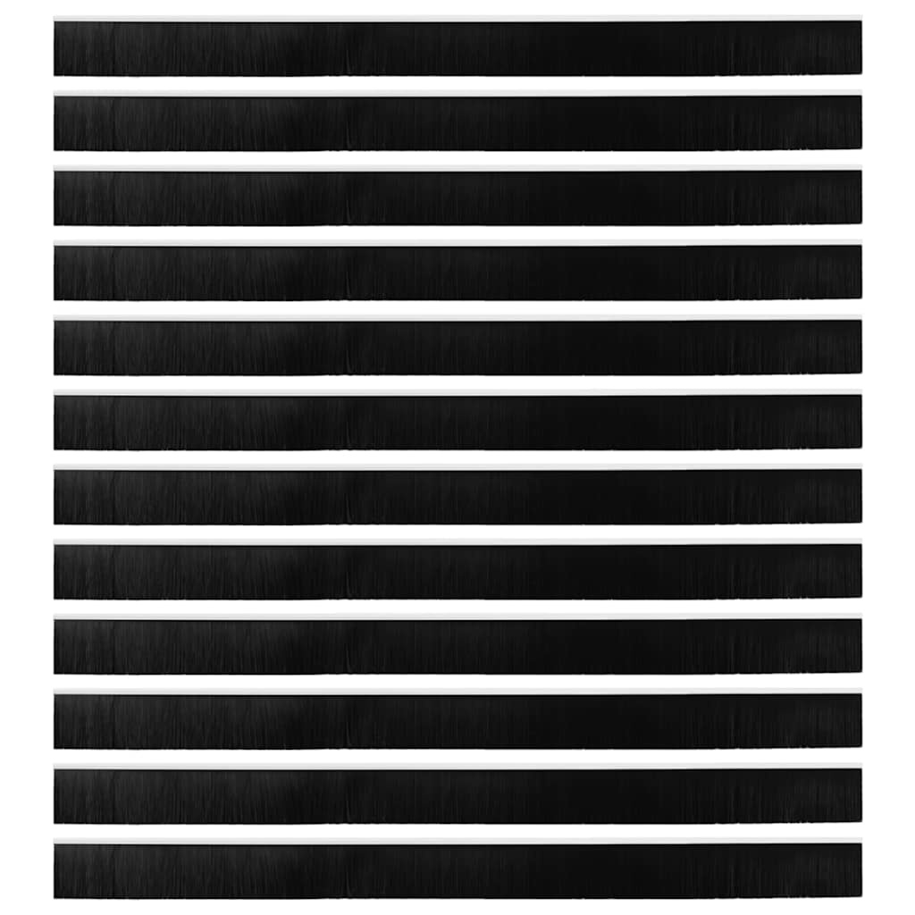 VidaXL Zelfklevende Deurborstels 12 pcs Wit 100 cm Aluminium Legering