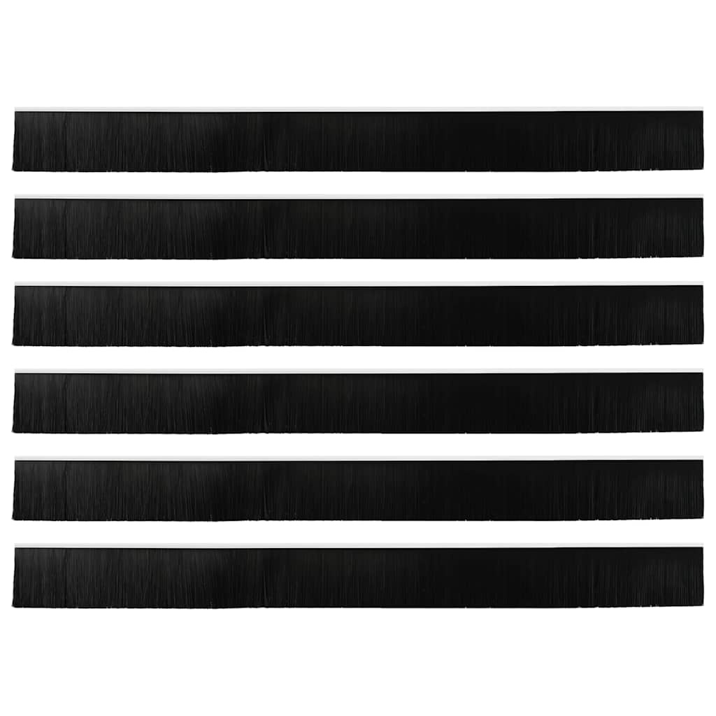 VidaXL Zelfklevende Deurborstels 6 pcs Wit 100 cm Aluminium Legering