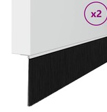 VidaXL Zelfklevende Deurborstels 2 pcs Wit 100 cm Aluminium Legering