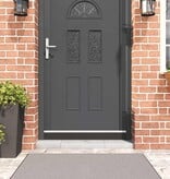 VidaXL Zelfklevende Deurborstels 12 pcs Wit 100 cm Aluminium Legering