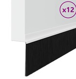 VidaXL Zelfklevende Deurborstels 12 pcs Wit 100 cm Aluminium Legering