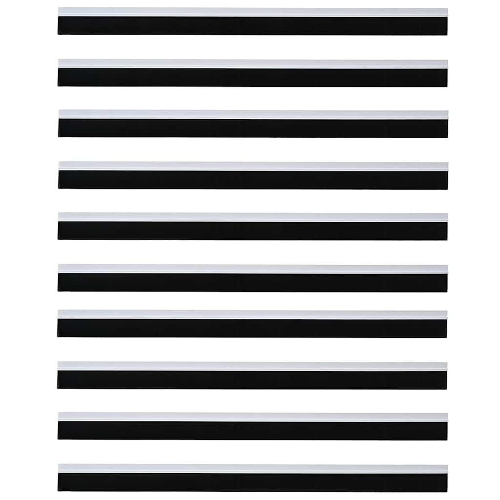 VidaXL Zelfklevende Deurborstels 12 pcs Wit 100 cm Aluminium Legering