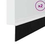 VidaXL Zelfklevende Deurborstels 2 pcs Wit 100 cm Aluminium Legering