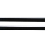 VidaXL Zelfklevende Deurborstels 2 pcs Wit 100 cm Aluminium Legering