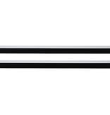 VidaXL Zelfklevende Deurborstels 2 pcs Wit 100 cm Aluminium Legering