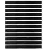 VidaXL Schroefbare Deurborstelafsluitingen 12 pcs Zilver 100 cm