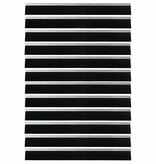 VidaXL Schroefbare Deurborstelafsluitingen 12 pcs Zilver 100 cm