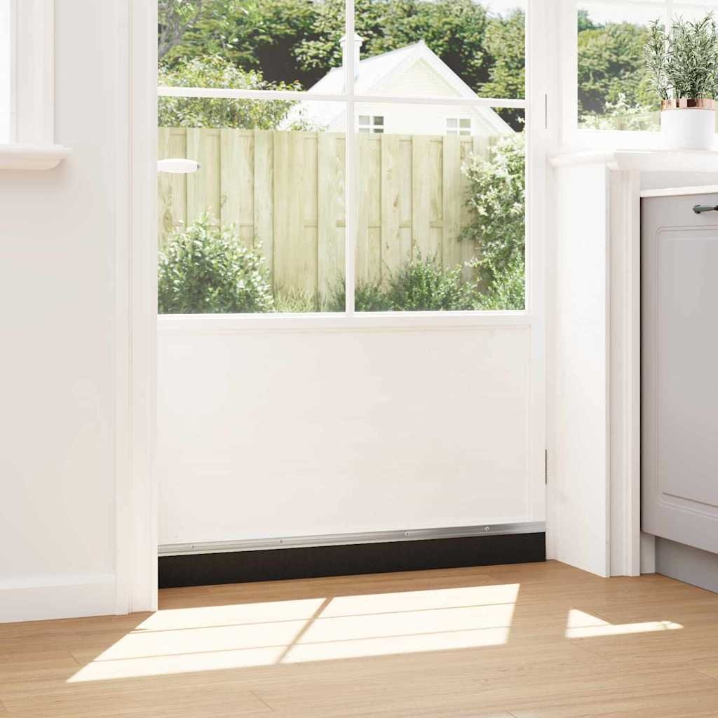 VidaXL Schroefbare Deurborstelafsluitingen 12 pcs Zilver 100 cm