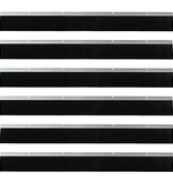 VidaXL Schroefbare Deurborstelafsluitingen 6 pcs Zilver 100 cm