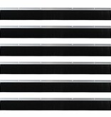 VidaXL Schroefbare Deurborstelafsluitingen 6 pcs Zilver 100 cm