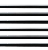 VidaXL Schroefbare Deurborstelafsluitingen 6 pcs Zilver 100 cm