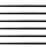 VidaXL Schroefbare Deurborstelafsluitingen 6 pcs Zilver 100 cm