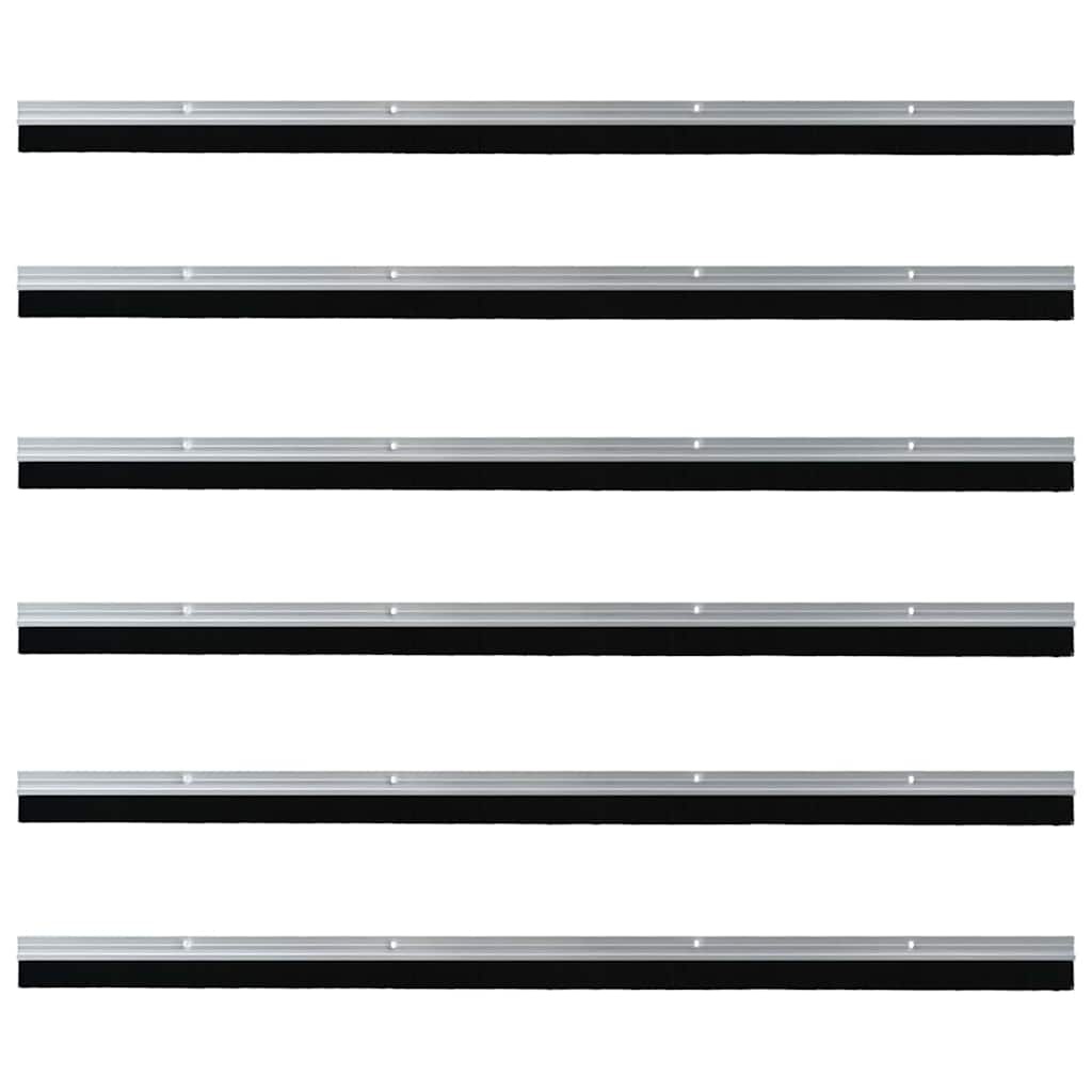 VidaXL Schroefbare Deurborstelafsluitingen 6 pcs Zilver 100 cm