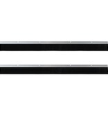 VidaXL Schroefbare Deurborstelafsluitingen 2 pcs Zilver 100 cm