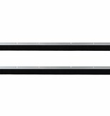 VidaXL Schroefbare Deurborstelafsluitingen 2 pcs Zilver 100 cm