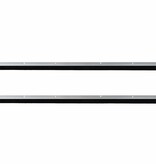 VidaXL Schroefbare Deurborstelafsluitingen 2 pcs Zilver 100 cm