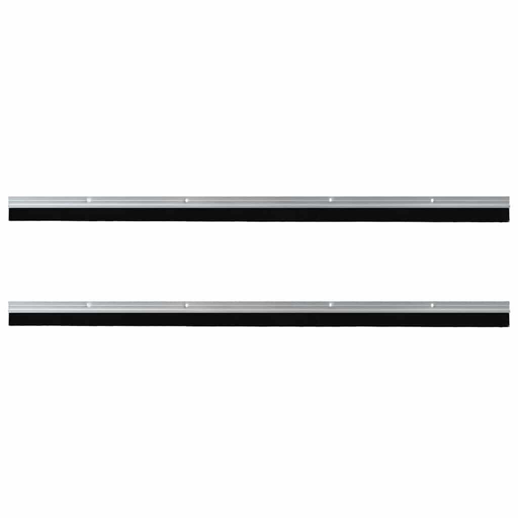 VidaXL Schroefbare Deurborstelafsluitingen 2 pcs Zilver 100 cm