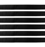 VidaXL Zelfklevende Deurborstels 6 pcs Zilver 100 cm