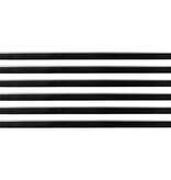 VidaXL Zelfklevende Deurborstels 6 pcs Zilver 100 cm