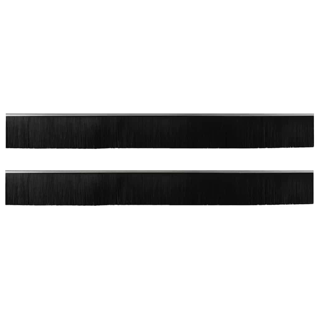 VidaXL Zelfklevende Deurborstels 2 pcs Zilver 100 cm