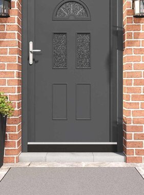 VidaXL Zelfklevende Deurborstels 12 pcs Zilver 100 cm