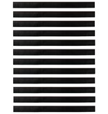 VidaXL Schroefbare Deurborstelafsluitingen 12 pcs Bruin 100 cm