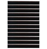 VidaXL Schroefbare Deurborstelafsluitingen 12 pcs Bruin 100 cm