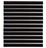 VidaXL Schroefbare Deurborstelafsluitingen 12 pcs Bruin 100 cm