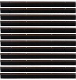 VidaXL Schroefbare Deurborstelafsluitingen 12 pcs Bruin 100 cm