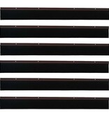 VidaXL Schroefbare Deurborstelafsluitingen 6 pcs Bruin 100 cm