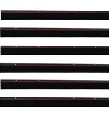 VidaXL Schroefbare Deurborstelafsluitingen 6 pcs Bruin 100 cm