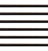 VidaXL Schroefbare Deurborstelafsluitingen 6 pcs Bruin 100 cm