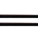 VidaXL Schroefbare Deurborstelafsluitingen 2 pcs Bruin 100 cm