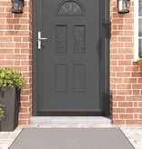 VidaXL Schroefbare Deurborstelafsluitingen 2 pcs Bruin 100 cm