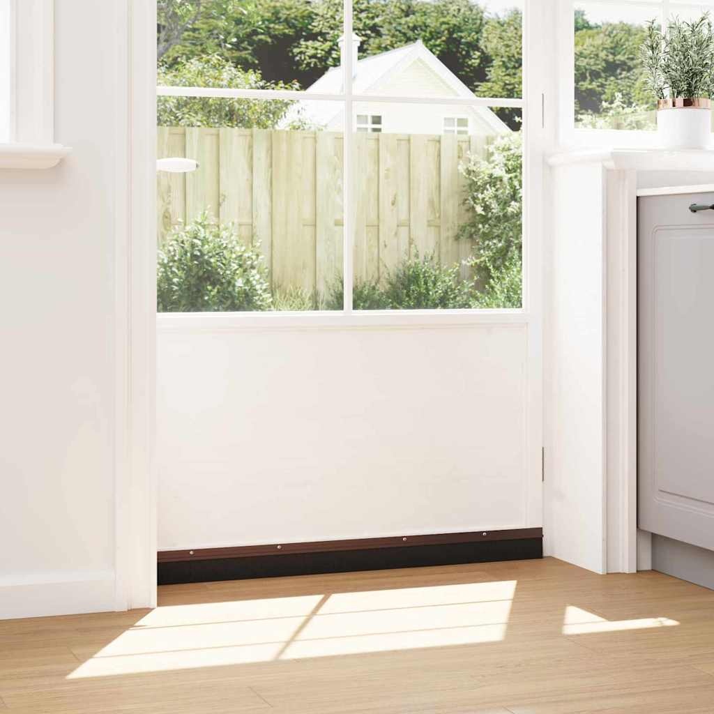 VidaXL Schroefbare Deurborstelafsluitingen 2 pcs Bruin 100 cm